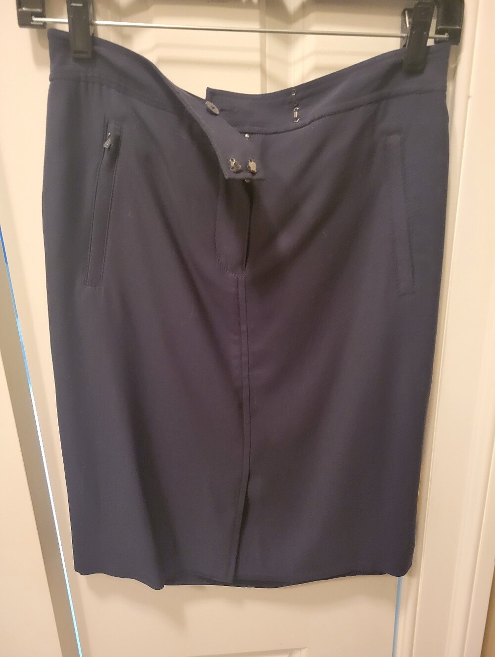 W By Worth Classic Black Pencil Skirt